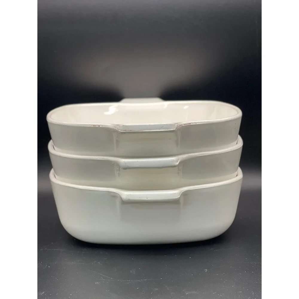 Corning Ware Blue‎ Cornflower Casserole Dish Set P-1-B P-1 1/2-B P-1 3/4-B White